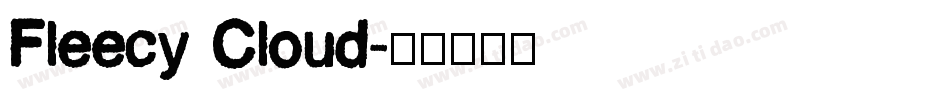Fleecy Cloud字体转换